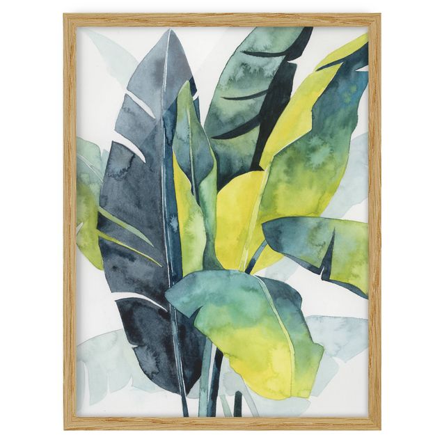 Wanddeko Flur Tropisches Blattwerk - Banane