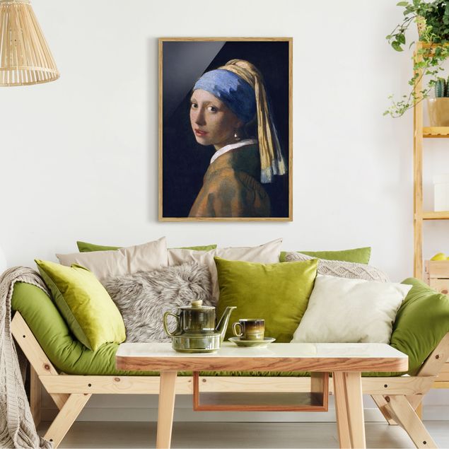 Wanddeko Schlafzimmer Jan Vermeer van Delft - Das Mädchen mit dem Perlenohrgehänge