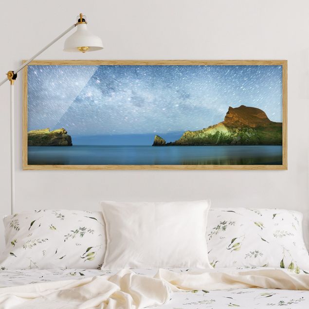 Strandbilder mit Rahmen Sternenhimmel