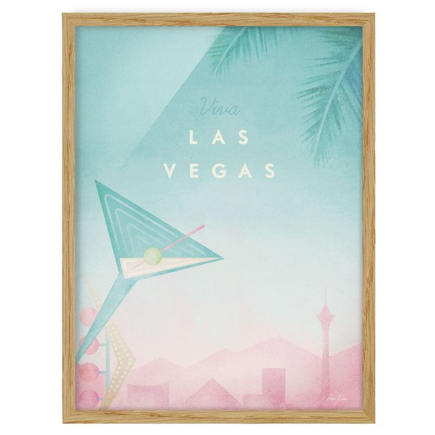 Wanddeko Esszimmer Reiseposter - Viva Las Vegas