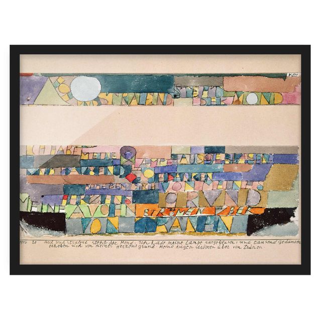 Wanddeko Flur Paul Klee - Der Mond