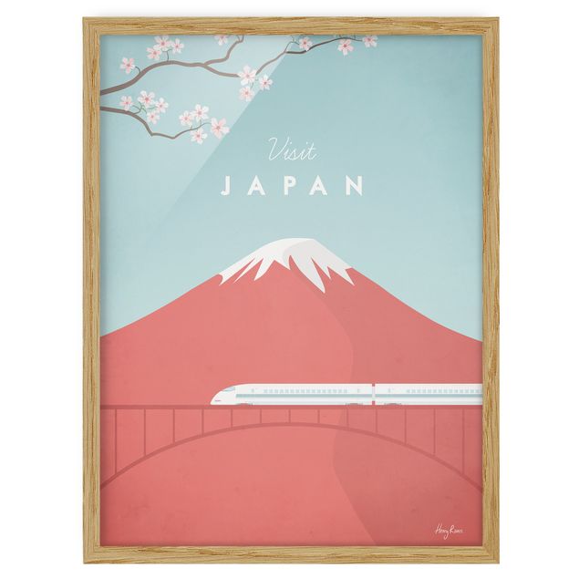 Wanddeko Esszimmer Reiseposter - Japan