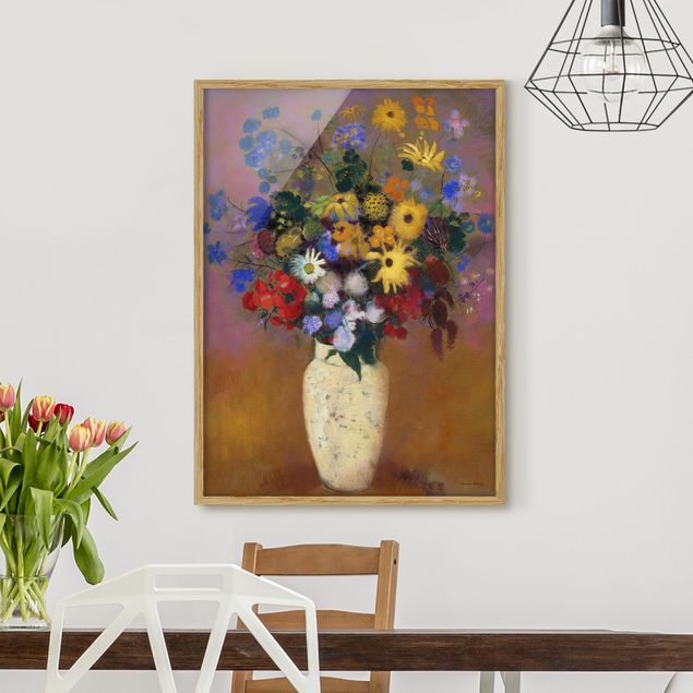 Wanddeko bunt Odilon Redon - Blumen in einer Vase
