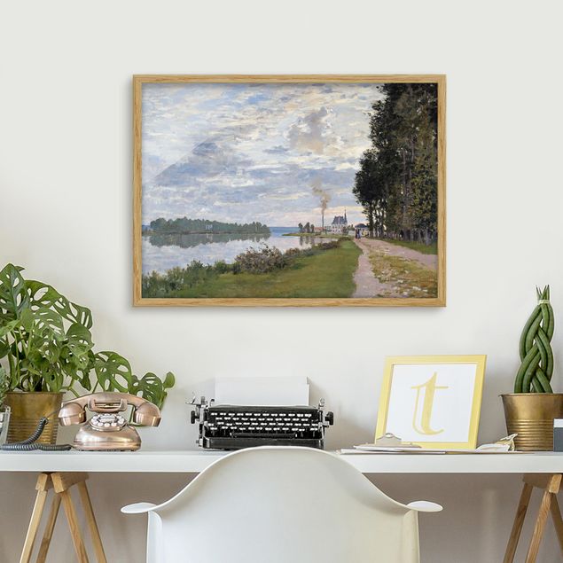 Wanddeko Wohnzimmer Claude Monet - Ufer Argenteuil