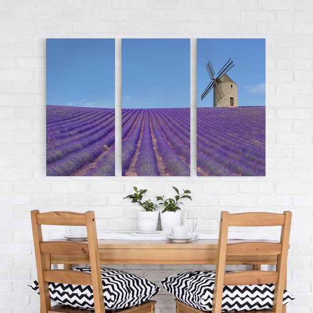 Wanddeko Wohnzimmer Lavendelduft in der Provence
