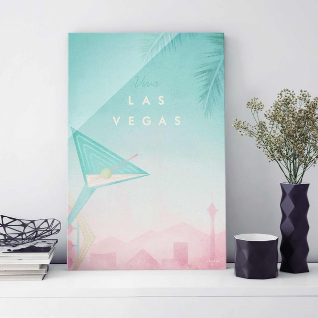 Wanddeko Schlafzimmer Reiseposter - Viva Las Vegas