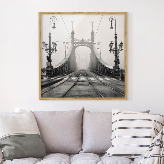 Wanddeko Wohnzimmer Brücke in Budapest