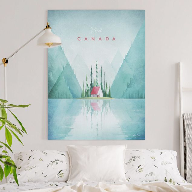 Wanddeko Wohnzimmer Reiseposter - Canada