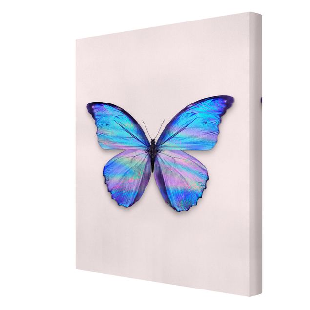 Wanddeko Büro Holografischer Schmetterling