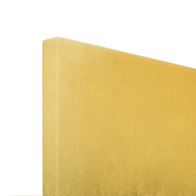 Wanddeko über Sofa Abstrakter Goldener Horizont Schwarz Weiß