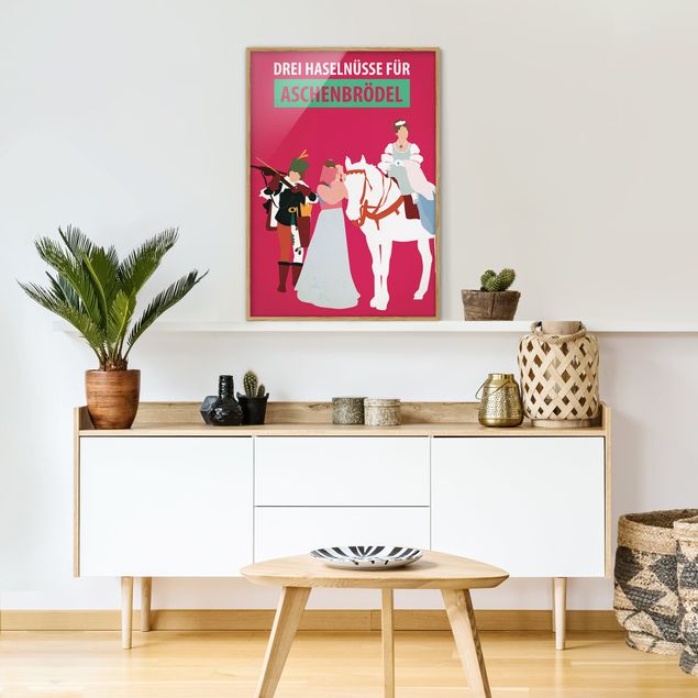 Wanddeko Schlafzimmer Filmposter Drei Haselnüsse für Aschebrödel