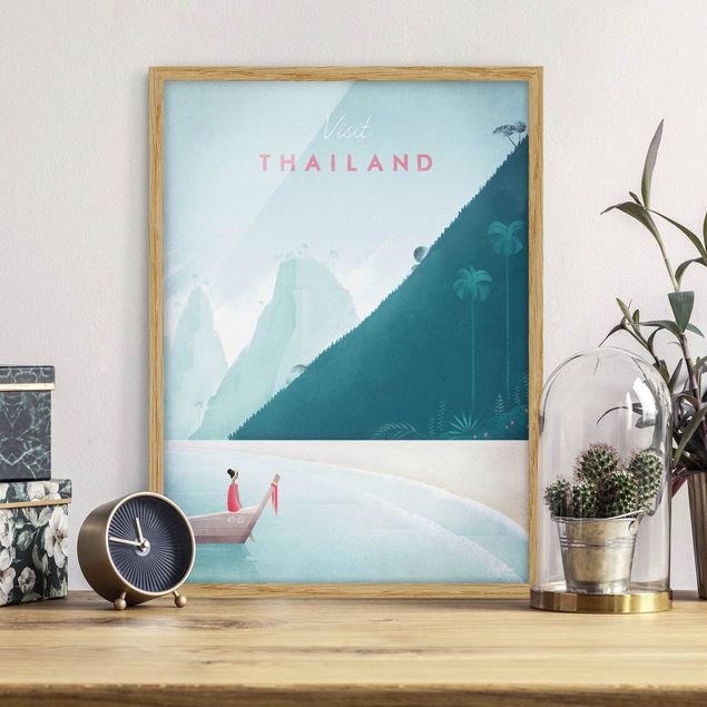 Strandbilder mit Rahmen Reiseposter - Thailand