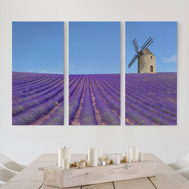 Wanddeko Architektur Lavendelduft in der Provence