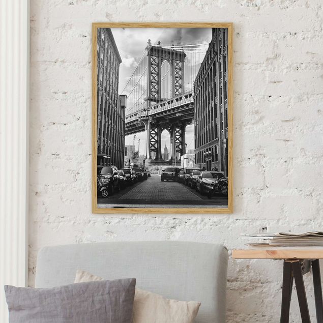Wanddeko Wohnzimmer Manhattan Bridge in America