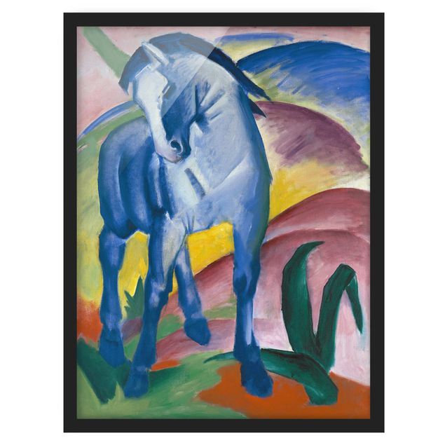 Wanddeko Flur Franz Marc - Blaues Pferd