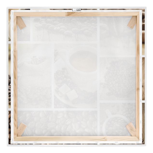 Cafe Bilder auf Leinwand Kaffee Collage