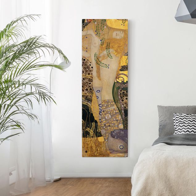 Wanddeko Wohnzimmer Gustav Klimt - Wasserschlangen I