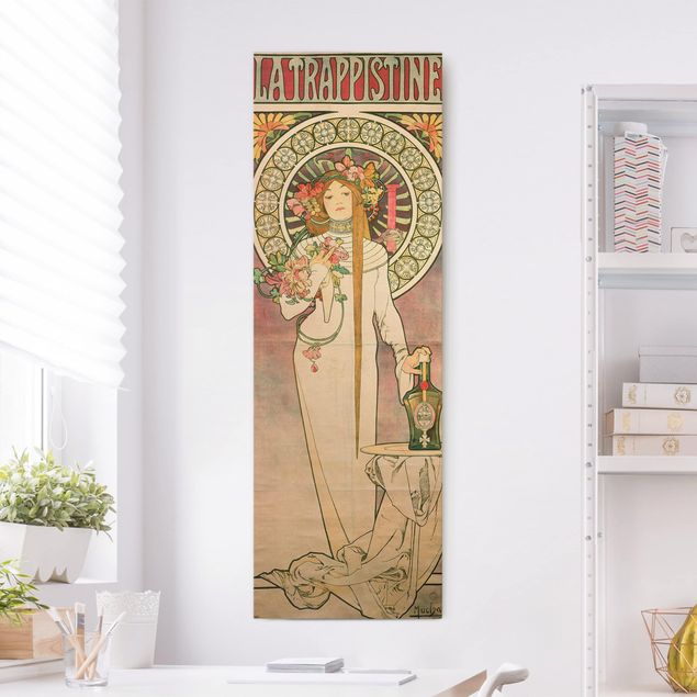 Wandbilder Art Deco Alfons Mucha - Werbeplakat für La Trappistine