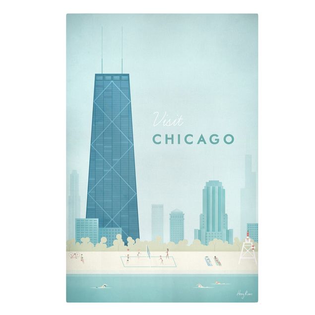 Wanddeko Flur Reiseposter - Chicago