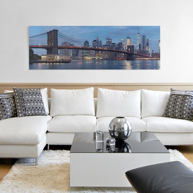 Wanddeko Schlafzimmer Brooklyn Bridge Manhattan New York