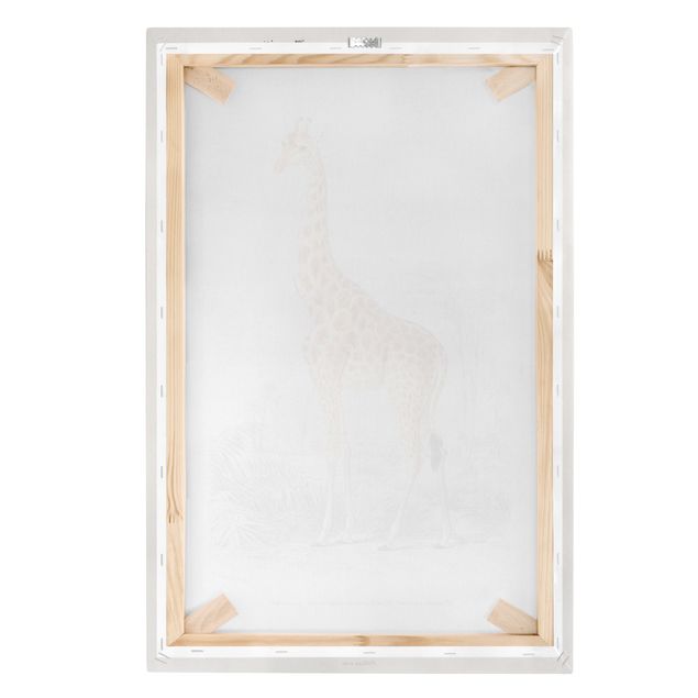Wanddeko Esszimmer Vintage Lehrtafel Giraffe