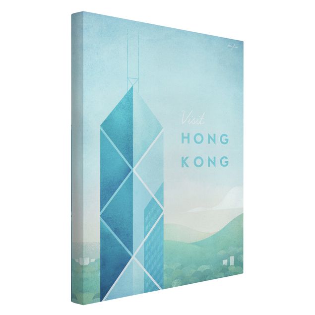 Deko Architektur Reiseposter - Hong Kong