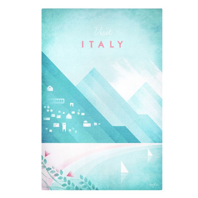 Wanddeko Esszimmer Reiseposter - Italien