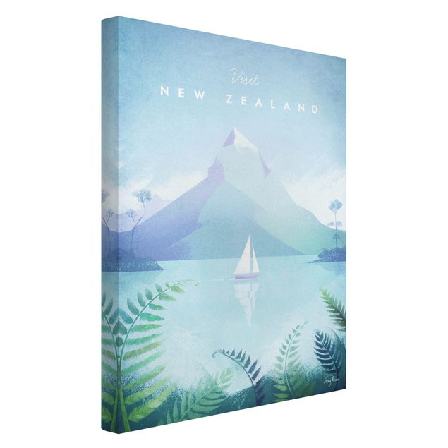 Wanddeko Wohnzimmer Reiseposter - Neuseeland