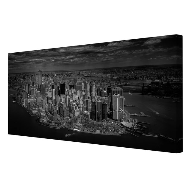 Wanddeko Esszimmer New York - Manhattan aus der Luft