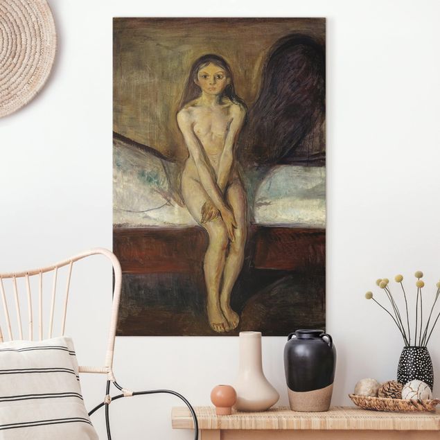 expressionistische Kunstdrucke Edvard Munch - Pubertät
