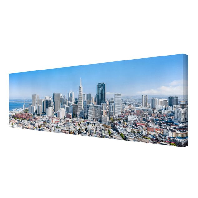 Wanddeko Esszimmer San Francisco Skyline