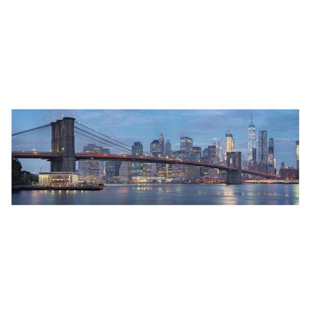Wanddeko Esszimmer Brooklyn Bridge Manhattan New York
