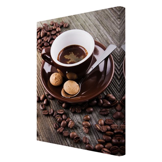 Wohndeko Kaffee Kaffeetasse mit Kaffeebohnen