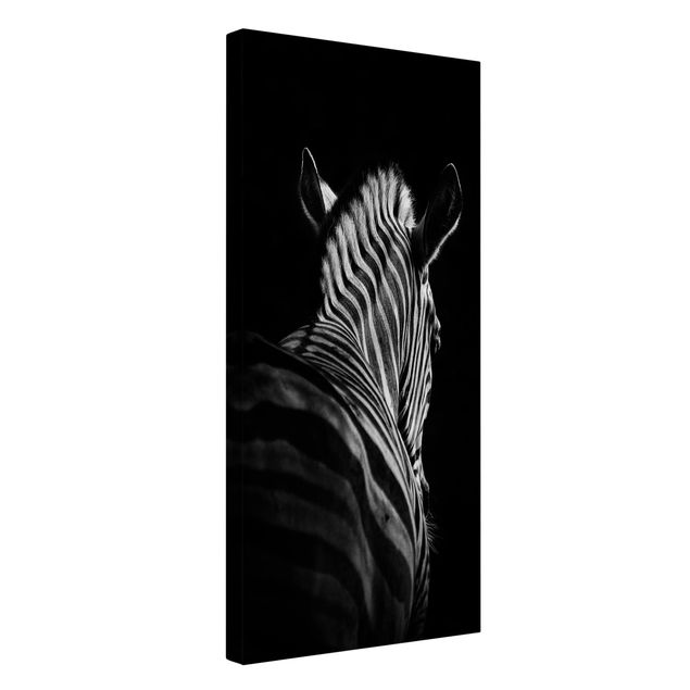 Wanddeko Esszimmer Dunkle Zebra Silhouette