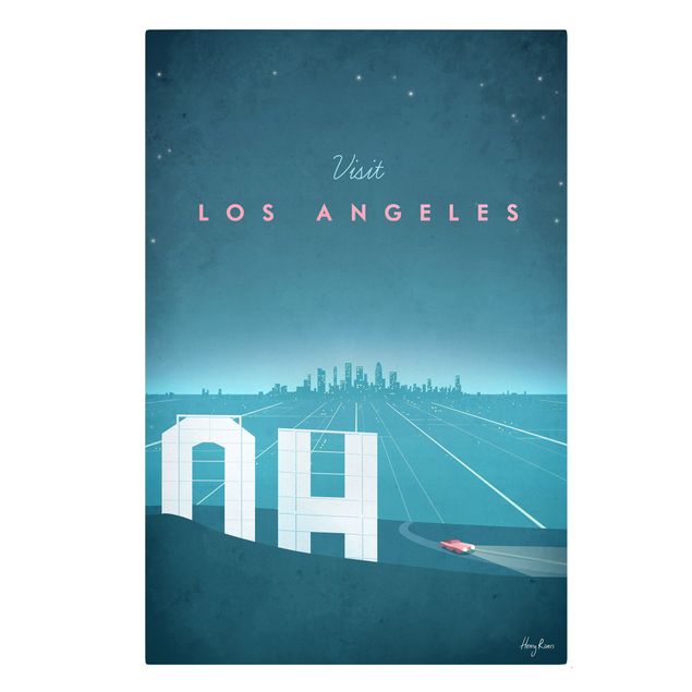 Wanddeko Esszimmer Reiseposter - Los Angeles