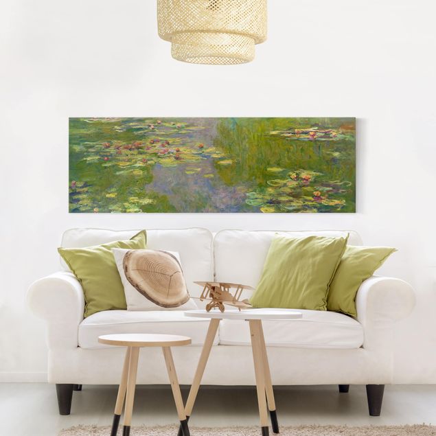 Rosen Bilder auf Leinwand Claude Monet - Grüne Seerosen