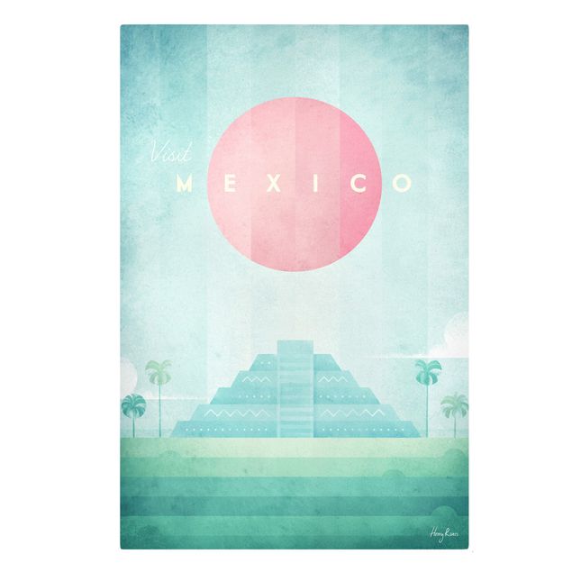 Wanddeko grün Reiseposter - Mexiko