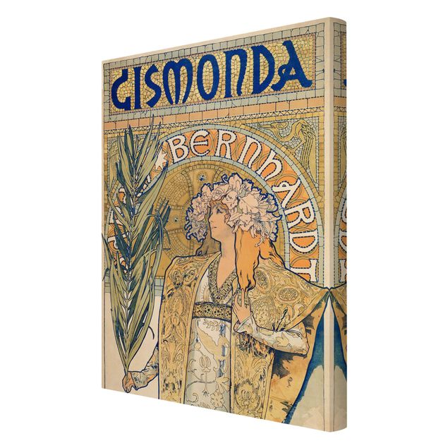 Wanddeko Esszimmer Alfons Mucha - Plakat für Theaterstück Gismonda