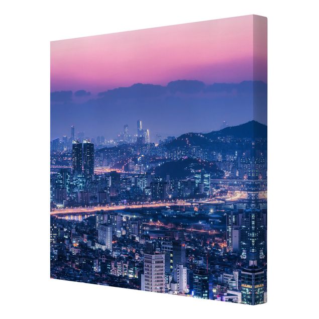 Wanddeko Flur Skyline von Seoul