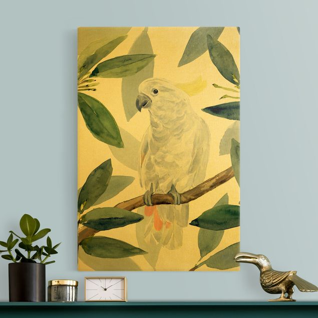 Wanddeko Schlafzimmer Tropischer Kakadu I