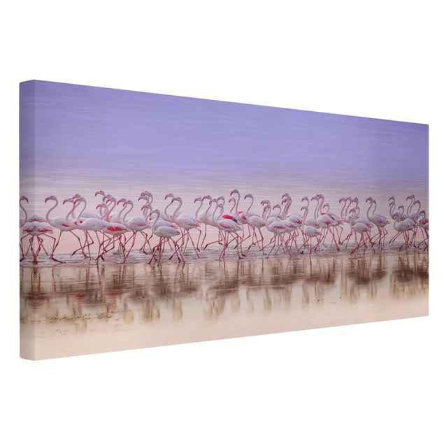 Wanddeko Esszimmer Flamingo Party