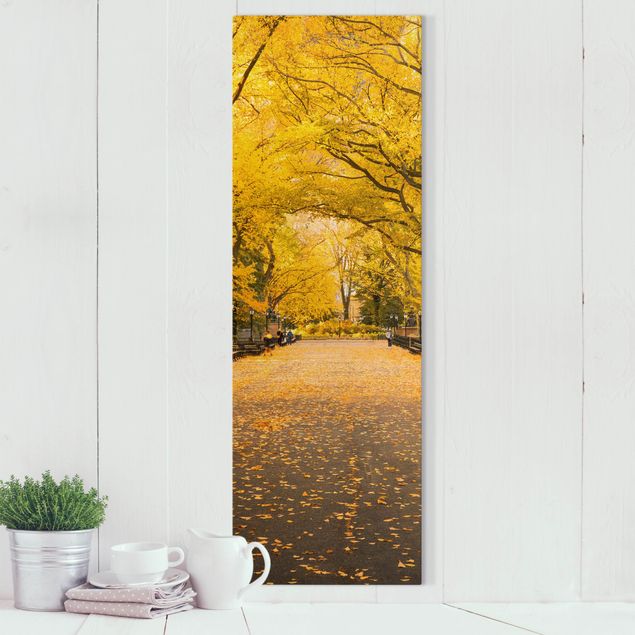 Wanddeko Wohnzimmer Herbst im Central Park