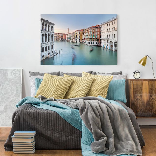 Wanddeko Wohnzimmer Canale Grande Blick von der Rialtobrücke Venedig