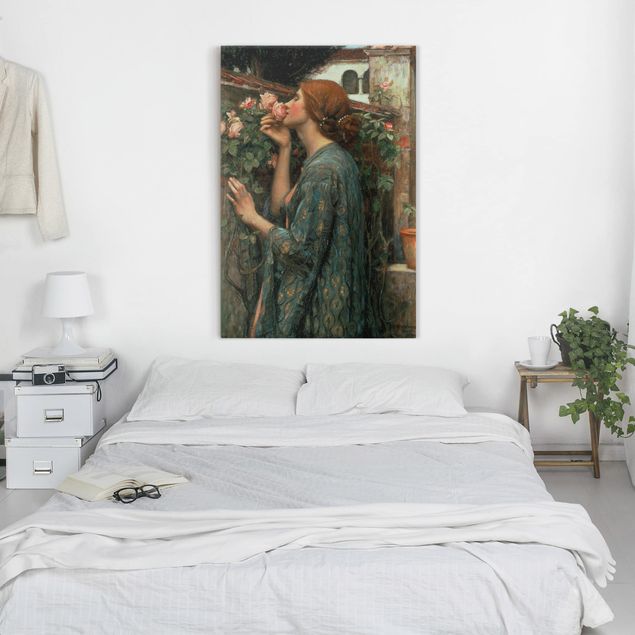 Rosen Bilder auf Leinwand John William Waterhouse - Die Seele der Rose