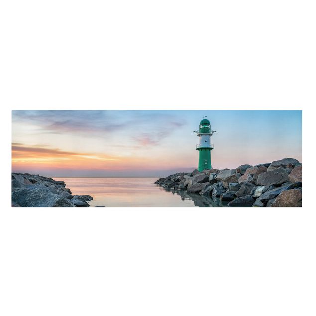 Wanddeko Esszimmer Sunset at the Lighthouse