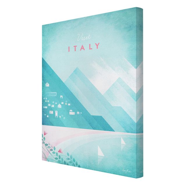 Italien Bilder auf Leinwand Reiseposter - Italien
