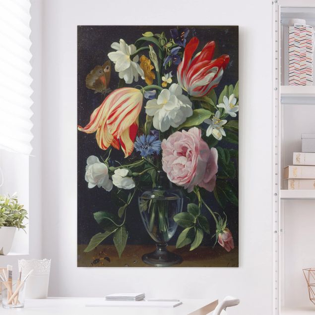 Wanddeko bunt Daniel Seghers - Vase mit Blumen