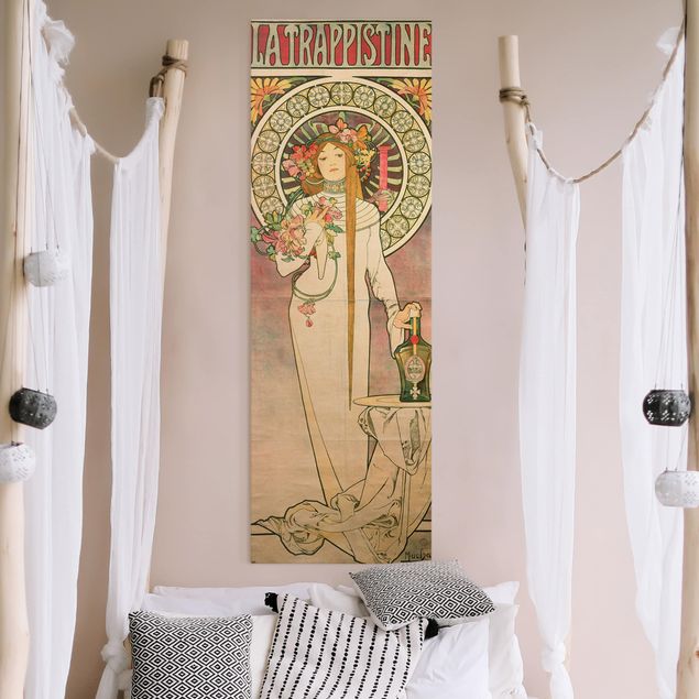 Wanddeko Wohnzimmer Alfons Mucha - Werbeplakat für La Trappistine