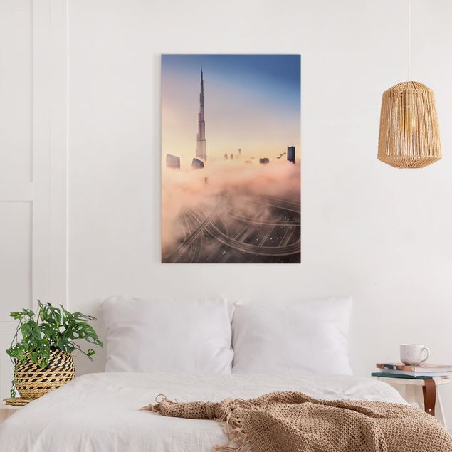 Leinwandbilder Asien Himmlische Skyline von Dubai