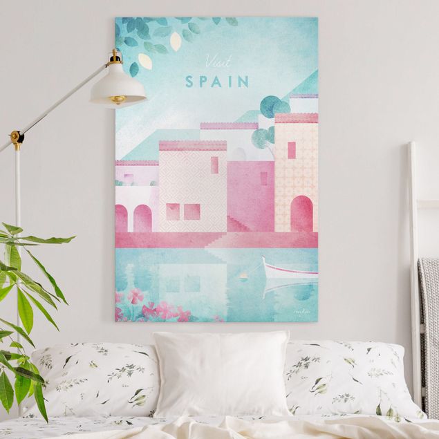 Wanddeko Wohnzimmer Reiseposter - Spanien